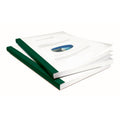 Green Linen Cover with Clear Front