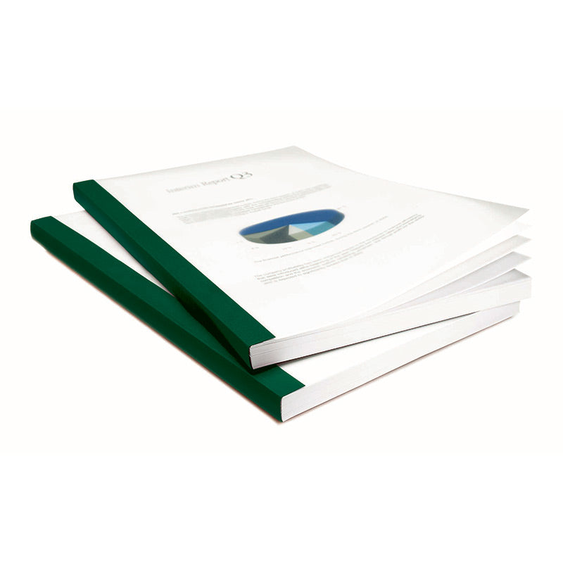 Green Linen Cover with Clear Front