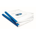 Royal Blue Linen Cover with Clear Front