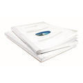 White Linen Cover with Clear Front