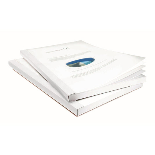 White Linen Cover with Clear Front