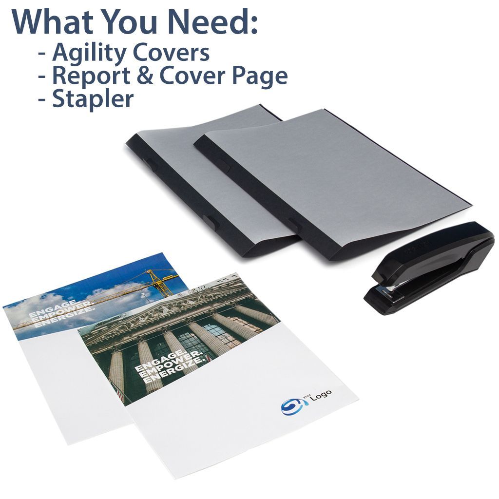 Coverbind Agility Staple Report Covers (100 Covers)
