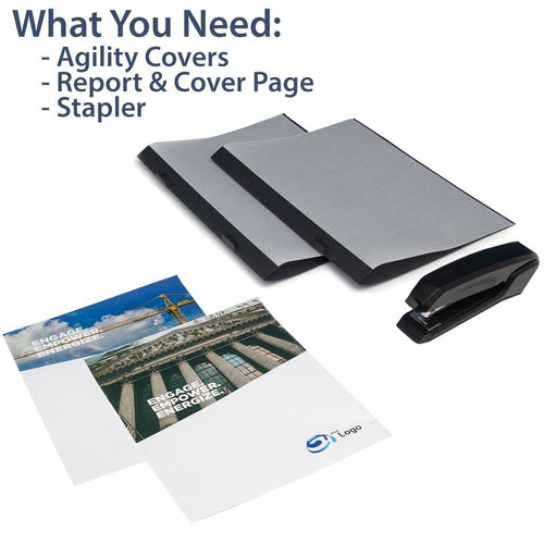 Coverbind Agility Staple Report Covers (100 Covers)